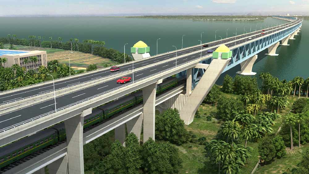 পদ্মা সেতু নির্মাণের সঙ্গে কমপক্ষে ২০টি দেশের নাগরিকরা জড়িত ছিলেন।