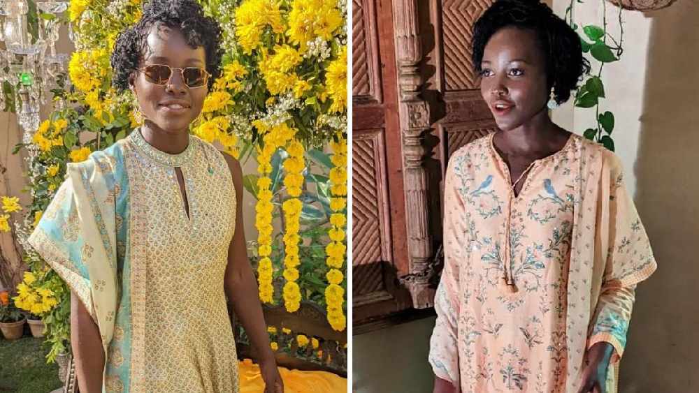 হলিউড অভিনেত্রী বেছে নিলেন প্যাস্টেল রঙা সালোয়ার কামিজ।