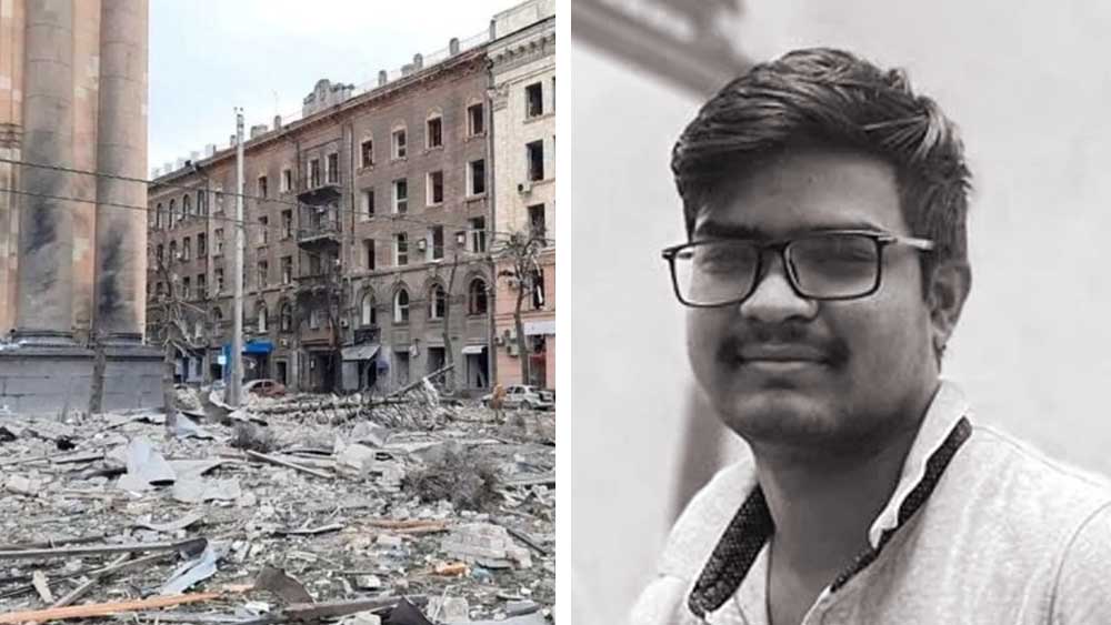 ডাক্তার নেই গ্রামে, ও তা-ই  হতে গিয়েছিল ইউক্রেন, কর্নাটক থেকে জানালেন নবীনের দাদা