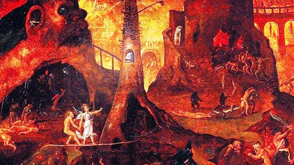 অবীচি: জলশূন্য এই নরকে অসাধু ব্যবসায়ী এবং বিশ্বাসঘাতকদের স্থান হয়। ১০০ যোজন উঁচু পাহাড় থেকে তাদের যমদূতরা ঠেলে ফেলে দেয়। পাথরে পূর্ণ এই শুষ্ক নরকে তারা তৃষ্ণায় কাতরাতে থাকে।