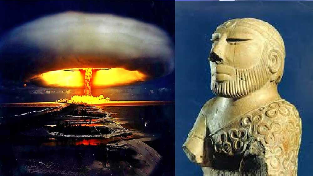 ড্যাভেনপোর্ট ১২ বছর ধরে প্রাচীন ভারতীয় শাস্ত্র অধ্যয়ন করেন এবং মহেঞ্জোদারো অঞ্চলে অনুসন্ধান চালান। মহেঞ্জোদারো নগরীর ধ্বংসের পিছনে তিনি পারমাণবিক বিপর্যয়কেই দায়ী করেন। কিন্তু প্রশ্ন হল, সেই যুগে কে বা কারা ব্যবহার করেছিল এমন শক্তিকে? মহেঞ্জোদারোয় গলে যাওয়া ইট এবং সবুজ রঙের স্ফটিকায়িত এক বস্তু থেকেই এই সিদ্ধান্তে আসেন ড্যাভেনপোর্ট। তাঁর দাবি ‘মহাভারত’-এর মধ্যেই এই শক্তি ব্যবহারের বর্ণনা রয়েছে।