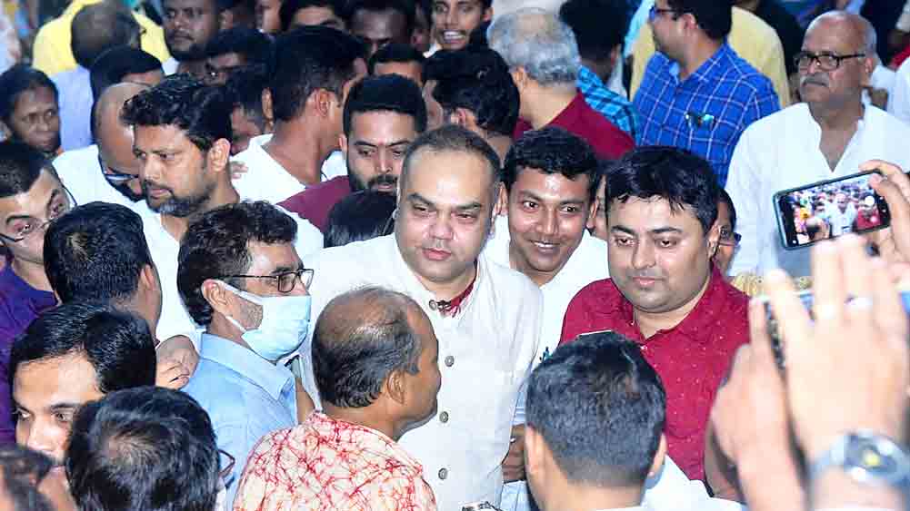 TMC leader Narugopal Muhopaddhay gave commitment off better service