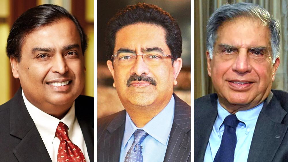 অম্বানী, বিড়লা এবং টাটা বর্তমানে দেশের সবচেয়ে ধনী পরিবারগুলির মধ্যে অন্যতম। 