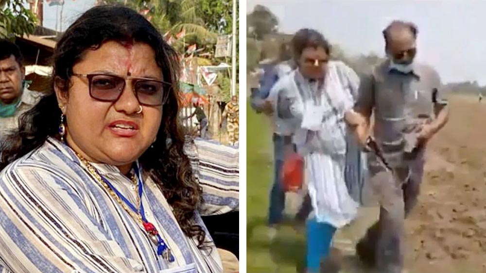 গত বিধানসভা নির্বাচনে হুগলির আরামবাগ আসনে তৃণমূলের প্রার্থী হন সুজাতা খাঁ। ৬ এপ্রিল ভোট চলার সময় আরান্ডির মহল্লাপাড়া এলাকায় একটি বুথ থেকে অভিযোগ পেয়ে সেখানে যান সুজাতা। তখনই বাঁশ, লাঠি নিয়ে তাড়া করে একদল। তৃণমূলের অভিযোগ ছিল, বিজেপি কর্মী-সমর্থকরাই এই হামলা চালিয়েছেন।