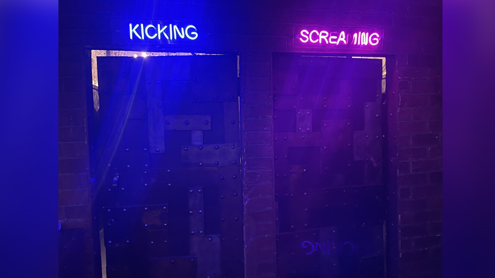 পাশাপাশি দু’টি শৌচাগার। একটিতে ইংরেজিতে লেখা ‘কিকিং’ অর্থাৎ লাথি মারা এবং দ্বিতীয়টিতে লেখা ‘স্ক্রিমিং’ অর্থাৎ চিৎকার করা। এর থেকে কি বোঝা যাচ্ছে কোন শৌচাগার কোন লিঙ্গের জন্য তৈরি করা?