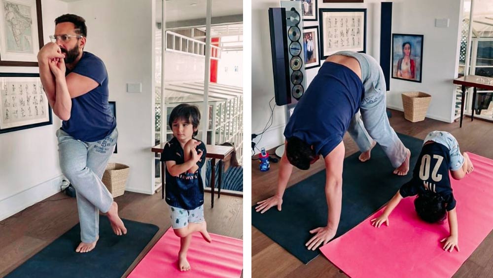 যোগব্যায়াম করার জন্যেও রয়েছে আলাদা ঘর। বিরাট জানালা, কাঠের তৈরি মেঝে এবং দেওয়াল জুড়ে বিভিন্ন ছবি ফ্রেম করে রাখা হয়েছে।