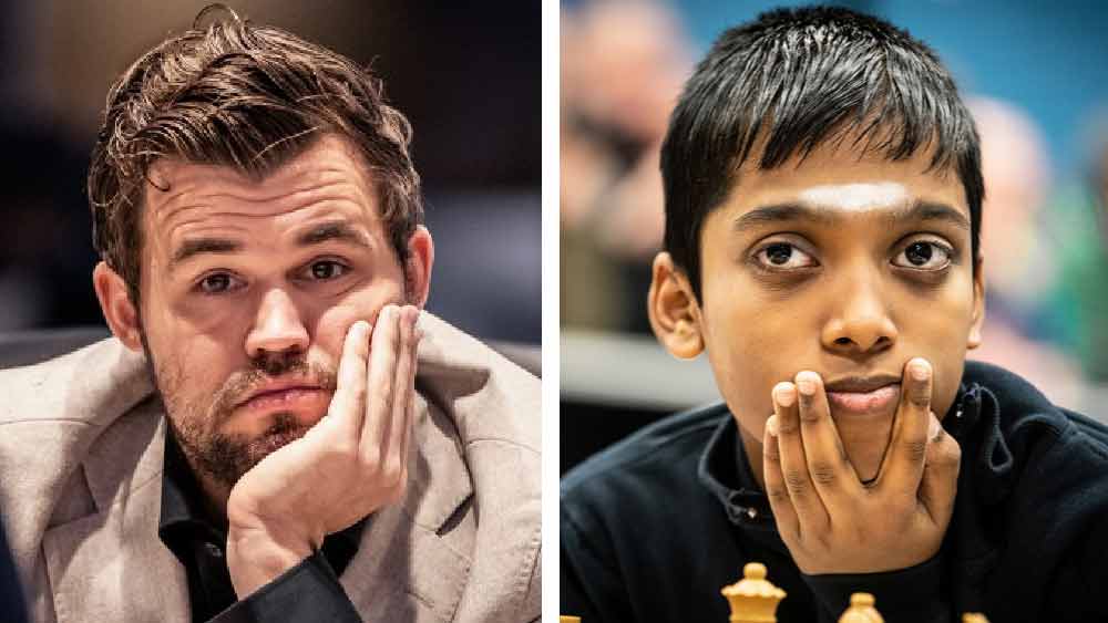 খুদে দাবাড়ু প্রজ্ঞানন্দ আবার হারাল বিশ্বের এক নম্বর কার্লসেনকে