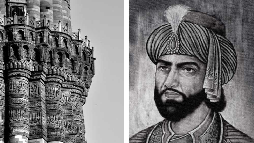 কুতুবউদ্দিনের জামাই ইলতুৎমিস গড়েন পরের তিনটি তলা। কিন্তু দু’বার বজ্রপাত এবং ভূমিকম্পে কুতুব মিনারের বেশ কিছু অংশ ভেঙে পড়েছিল। সুলতান মহম্মদ বিন তুঘলক এবং ফিরোজ শাহ তুঘলকের আমলে সেই অংশ পুনর্নির্মাণ করা হয়।