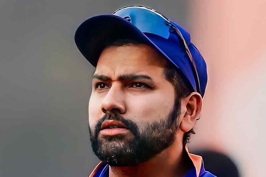 File picture of Rohit Sharma in India jersey