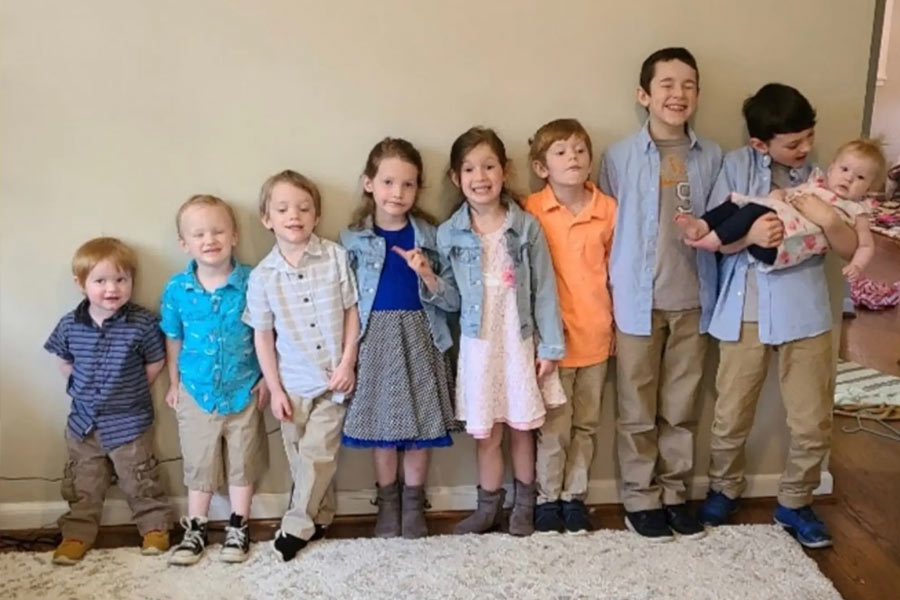 আমান্ডা ও ক্রিসের সন্তানরা।