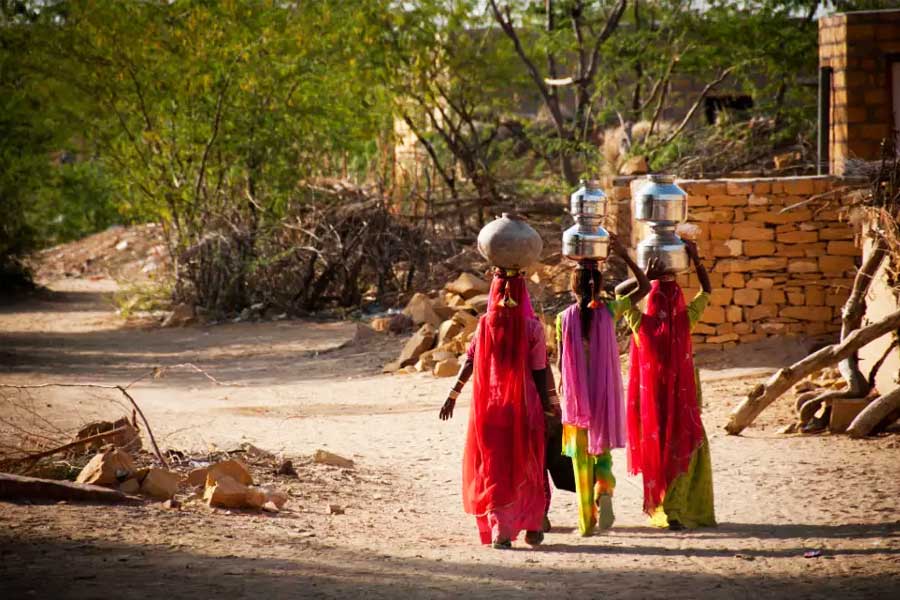 কিন্তু এমনি এমনি না। বিশেষ এক কারণে বিয়ের পর শ্বশুরবাড়ি ছাড়েন এই গ্রামের নববধূরা।