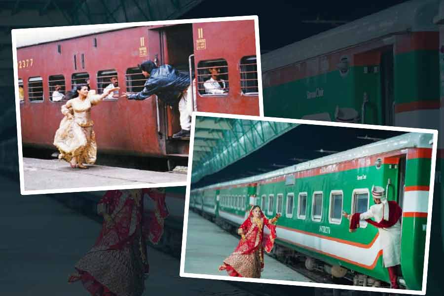 ‘যা সিমরন যা, জি লে আপনি জিন্দেগি…। ‘দিলওয়ালে দুলহানিয়া লে জায়েঙ্গে’ ছবিটির শেষ দৃশ্যটা মনে আছে? স্টেশন ছাড়ছে ট্রেন। দরজায় দাঁড়িয়ে শাহরুখ ওরফে রাজ। ট্রেন ছোটা শুরু করতেই অমরীশ পুরীর মুখ থেকে শোনা গেল, “যা সিমরন যা, জি লে আপনি জিন্দেগি…।” আর প্ল্যাটফর্মের উপর দিয়ে ছুটতে শুরু করলেন কাজল ওরফে সিমরন। এই দৃশ্য আজও আপামর ভারতীয়ের মনের কোণে রয়ে গিয়েছে। প্রতীকী ছবি।  