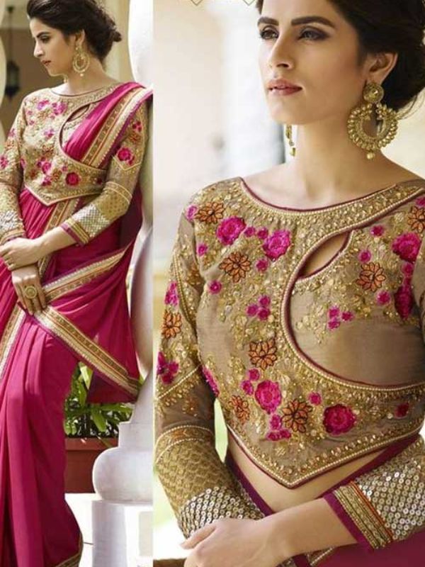 ক্রেপ পার্টি স্টাইল: খানিকটা র‍্যাপ টপের আকার দেওয়া হয়েছে এতে। বেশ আবেদনময়ী হয়ে উঠতে পারেন এই ব্লাউজে।  