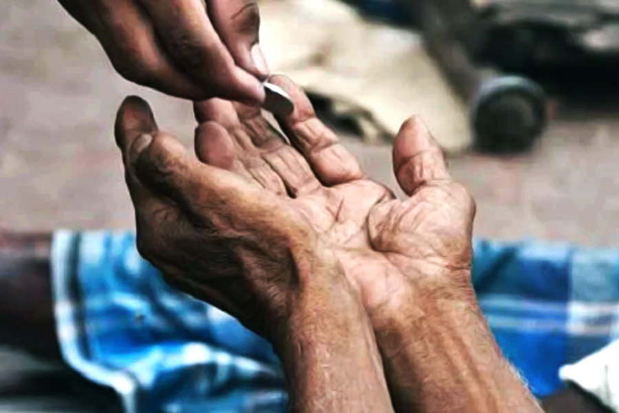 পাপ্পু কুমার। পটনা রেলস্টেশনের প্ল্যাটফর্মে ভিক্ষা করেন পাপ্পু।