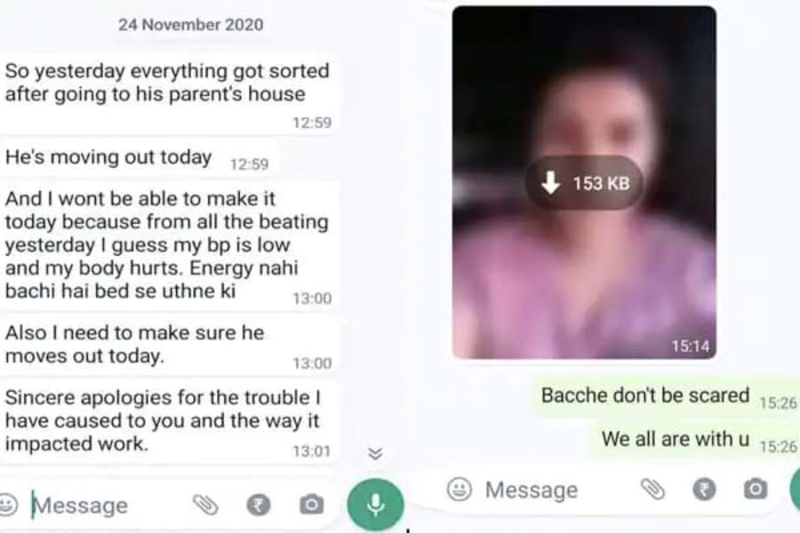 মার খেয়ে সেবার শ্রদ্ধার অবস্থা কতটা খারাপ হয়েছিল, তারও প্রমাণ পাওয়া গিয়েছে ম্যানেজারের সঙ্গে তাঁর কথোপকথনে। কারণ শ্রদ্ধা তাঁকে স্পষ্ট করে লিখেছেন, ‘‘গত কালের মারধরে আমি বড্ড কাহিল হয়ে পড়েছি। শরীরটাকে তুলতেই পারছি না। রক্তচাপও বেশ কম। বিছানা থেকে ওঠার শক্তিও নেই আমার।’’