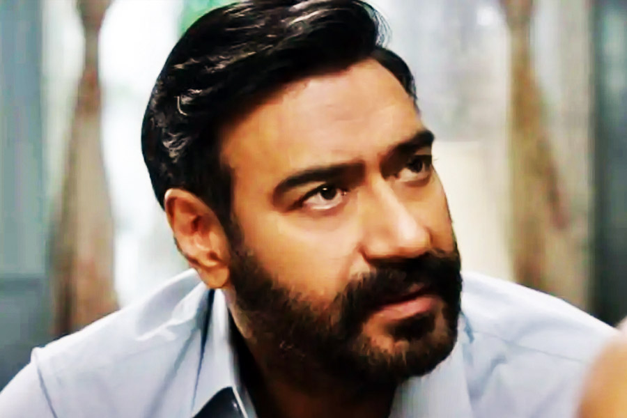 A photograph of Bollywood actor Ajay Devgan.