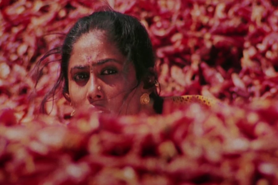 ঔপনিবেশিক ভারতে কর আদায়কারীদের সৈন্য নিয়ে গ্রামে গ্রামে গিয়ে অত্যাচারের কাহিনি ফুটে উঠেছে কেতন মেহতা পরিচালিত ‘মির্চ মশালা’ ছবিতে। যেখানে অত্যাচারী আদায়কারীদের এক জন সোনবাইয়ের প্রতি আকৃষ্ট হয়। তখন সে একটি লঙ্কার গুঁড়ো তৈরির কারখানায় আশ্রয় নেয়। শেষে লঙ্কার গুঁড়ো ছিটিয়ে সম্ভ্রম রক্ষা করে। সিনেমার পর্দায় যা ছিল আত্মরক্ষার অস্ত্র, বাস্তবে সেটাই হয়ে গেল জঙ্গিকে ছিনতাই করার ফিকির।