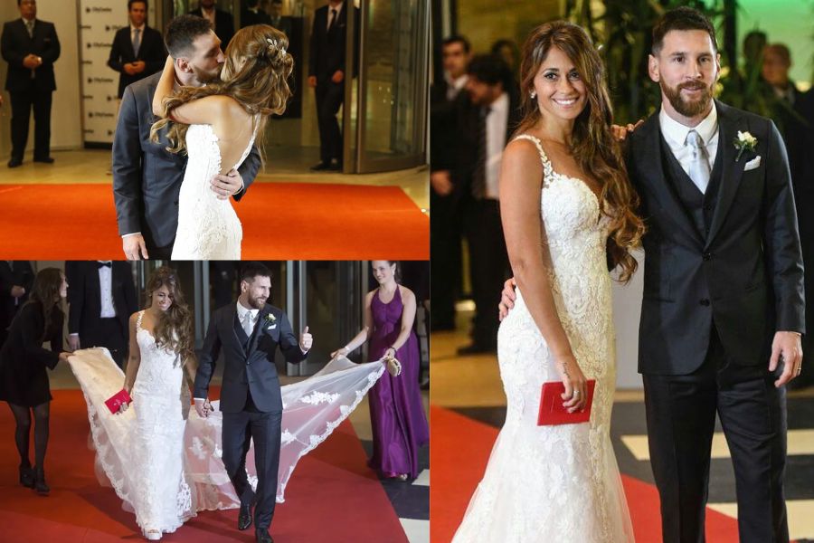 লিয়োনেল মেসি: লিয়োনেল মেসি এবং আন্তোনেল্লা রোকুজ্জোর প্রেমগাথা সম্পর্কে প্রায় সকলেই ওয়াকিবহাল। দীর্ঘকাল প্রেমের পরে ২০১৭ সালের ৩০ জুন বিয়ের বাঁধনে বাঁধা পড়েন এই জুটি। আর্জেন্তিনা এবং বার্সেলোনার ফরোয়ার্ড এই তারকা বর্তমানে রয়েছেন পিএসজি ক্লাবে।