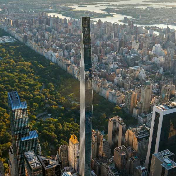 ৯১ তলার স্টেনওয়ে টাওয়ারের এই বহুতলে ৪৬টি তলা জুড়ে ফ্ল্যাট রয়েছে। এ ছাড়াও রয়েছে ডুপ্লে আবাসন।