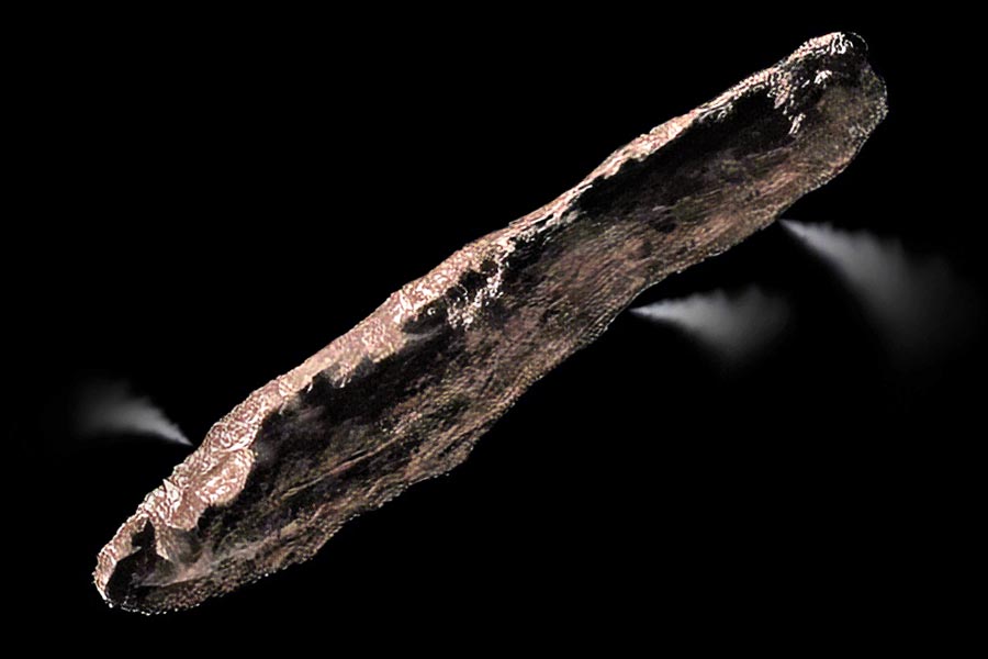 গ্রহান্তরবাদ: ‘ওমুয়ামুয়া’— এটি ভিনগ্রহীদের প্রোব কি না, তা নিয়ে রয়েছে বিতর্ক। ছবি: উইকিমিডিয়া কমন্স।