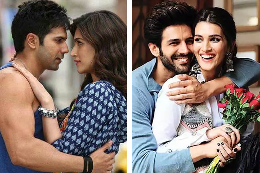 বরুণ ও কার্তিক দু’জনেই এই মুহূর্তে বলিপাড়ায় ঝোড়ো ইনিংস খেলছেন। আর তাঁদের নায়িকা হয়েছেন কৃতী। ইতিমধ্যেই বরুণ-কৃতীর ‘ভেড়িয়া’ ছবি দর্শকদের মন টেনেছে। এখন দেখার, আগামী বছরে কার্তিকের সঙ্গে কৃতীর নতুন ছবি কতটা নজর কাড়তে পারে। (সমস্ত ছবি: সংগৃহীত)