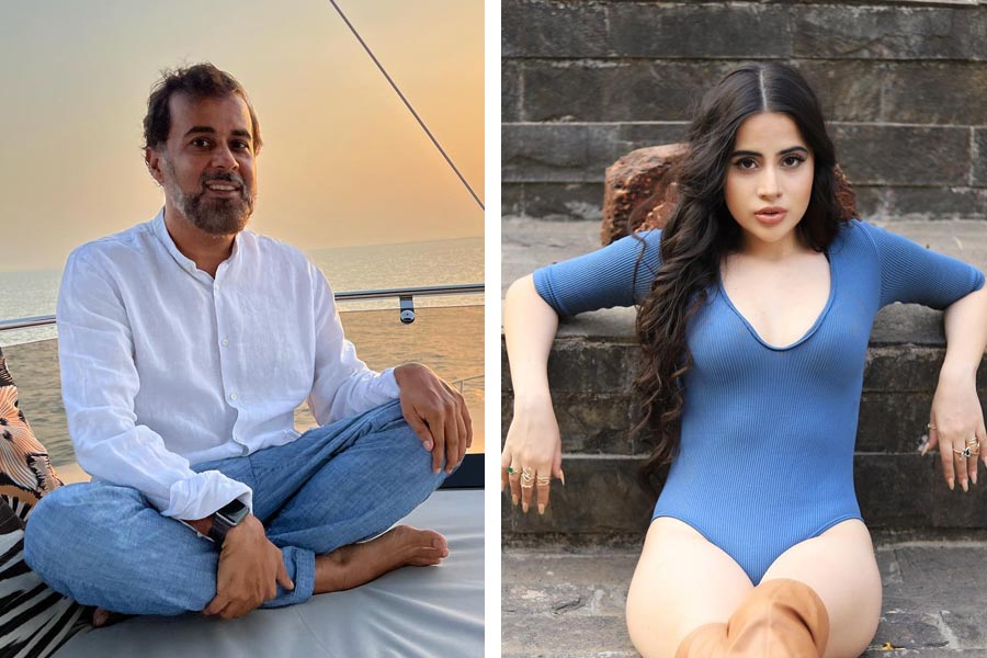 বস্তুত, চেতন ভগত বা উরফি, দু’জনেই ধারাবাহিক ভাবে বিতর্কের কেন্দ্রে। উরফি প্রায় প্রতি দিনই নানা রকম উদ্ভট পোশাক পরে ছবি তোলেন। যা নিয়ে সমাজমাধ্যমে চর্চা হয় বিস্তর। বেশির ভাগ ক্ষেত্রেই উরফি ঠাট্টার খোরাক।