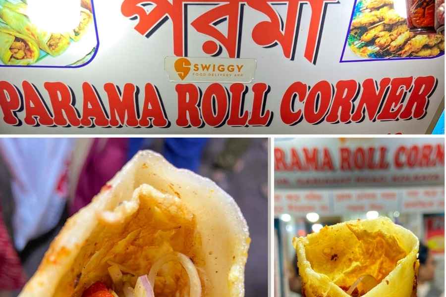 পরমা রোল কর্নার-  গড়িয়াহাট মানেই একডালিয়ার ঠাকুর দেখা। আর আশপাশেই যদি পেয়ে যান জমাটি রোলের দোকান? সন্ধান? ঘুরে আসতে পারেন পরমা রোল কর্নারে। দাম- ২০০ টাকা দু’জনের জন্য  সময়- দুপুর ১২টা থেকে রাত ১০টা অবধি খোলা