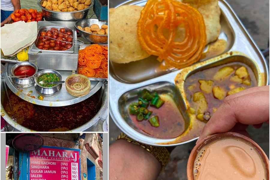 মহারাজ স্ন্যাক্স- লেক মার্কেটে জনস্রোত পেরিয়ে এসে খিদের চোটে চোখে সর্ষেফুল? কচুরি, সিঙারা, জিলিপি কিংবা শুধু চায়ের খোঁজেই চলে যেতে পারেন মহারাজ স্ন্যাক্সে। দাম- ৮০ টাকা দু’জনের জন্য সময়- সকাল ৭টা থেকে রাত ১১টা অবধি, বিকেল ৫টা থেকে রাত ৯.৩০ খোলা