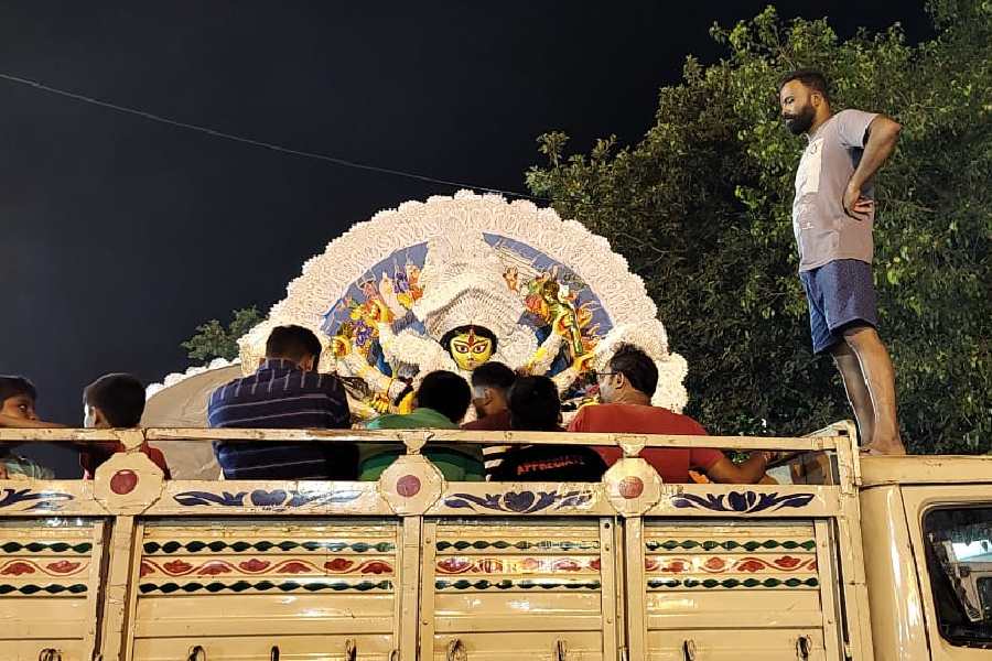 এটি ট্যাংরা কল্যাণ সঙ্ঘের পুজো।