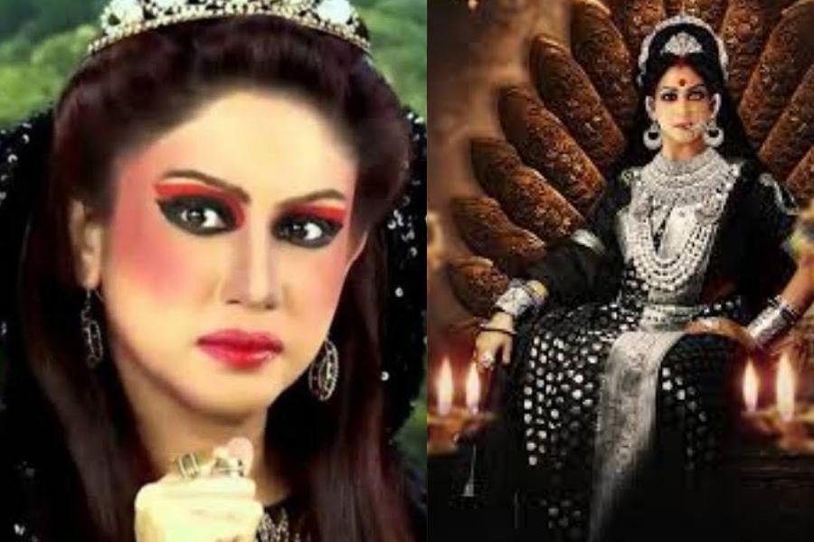 চান্দ্রেয়ী ঘোষ  অলক্ষ্মী, ডাইনির চরিত্রই বেশি করেছেন অভিনেত্রী চান্দ্রেয়ী। আর সে পথেই তিনি জায়গা করে নিয়েছেন দর্শক মনে। বিশেষত রানি কটকটি হিসেবেই তিনি অধিক পরিচিত। রূপকথার গল্পের সেই চরিত্রে তাঁর সাজ পোশাকও প্রশংসিত হয়েছিল। অলক্ষ্মীও যে এত সুন্দর হয়, তা অভিনেত্রী যেন প্রমাণ করে ছেড়েছেন। 