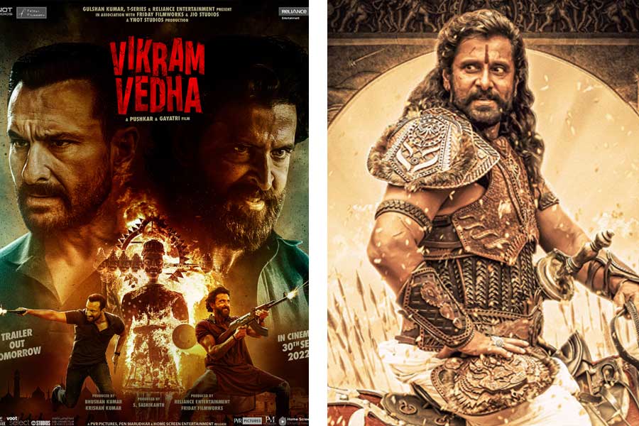 পুজোর মরসুমে প্রেক্ষাগৃহে মুক্তি পেয়েছে ‘বিক্রম বেধা’ এবং ‘পোন্নিয়িন সেলভান’ ছবির প্রথম পর্ব। সংবাদ সংস্থা সূত্রে খবর, ডিসেম্বর মাসে ‘ভুট’ ওটিটি প্ল্যাটফর্মে মুক্তি পেতে চলেছে ‘বিক্রম বেধা’ এবং চলতি বছরের শেষেই ‘পোন্নিয়িন সেলভান’ দেখতে পাওয়া যাবে ‘অ্যামাজন প্রাইম ভিডিয়ো’ ওটিটি প্ল্যাটফর্মে।