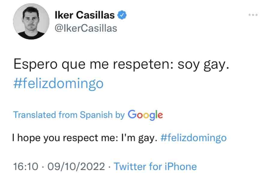 ক্যাসিয়াসের করা সেই টুইট।