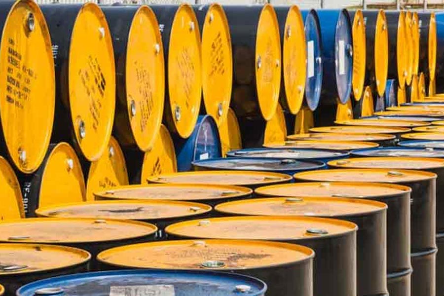 A Photograph representing oil barrel