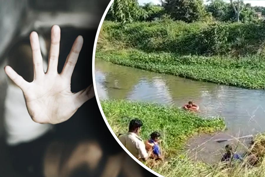 এই পুকুরেই পাওয়া যায় দেহ।