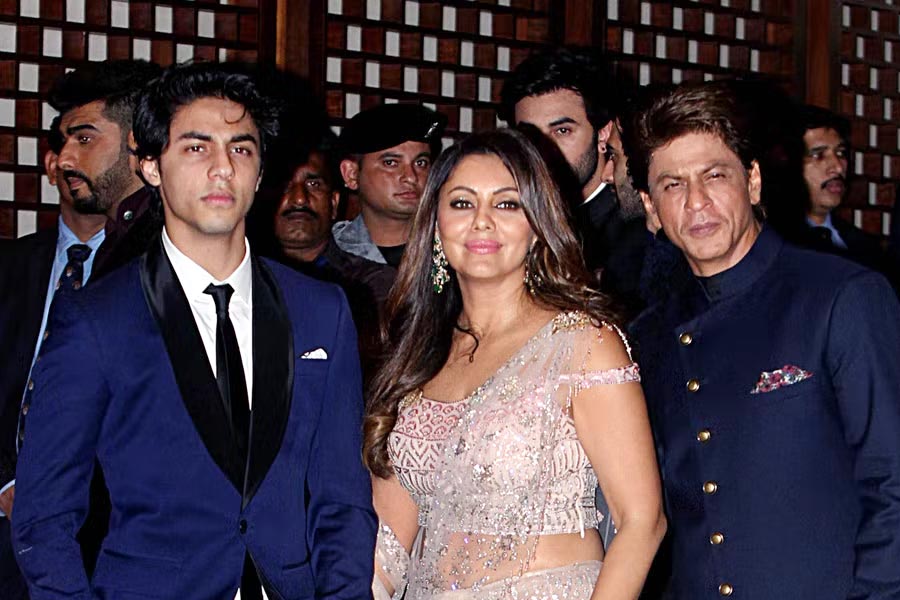 Shahrukh's third child is actually Aryan and his Romanian girlfriend's son!  Gauri must have heard that