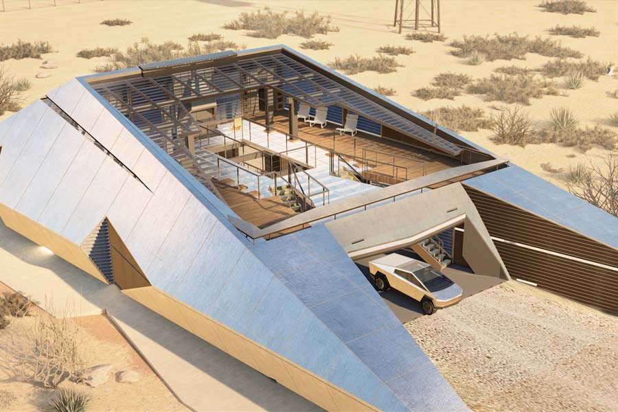 রাশিয়ার ‘মডার্ন হাউজ় আর্কিটেকচার অ্যান্ড ডিজ়াইন’ সাইবারহাউজ় তৈরির পরিকল্পনা করেছে। তাদের দাবি, মহাপ্রলয়ে পৃথিবী ধ্বংস হয়ে গেলেও এই বাড়িটির কোনও ক্ষতি হবে না। 