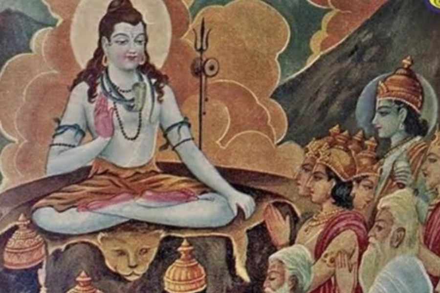 দেবতারা ছুটলেন মহাদেবের কাছে। কারণ কালীর বিজয় নৃত্যে সৃষ্টি ধ্বংস হওয়ার উপক্রম।