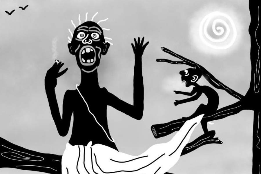 ব্রহ্মদৈত্য-ভূতের মধ্যে যদি কারও আভিজাত্য থাকে, তবে সে হল ব্রহ্মদৈত্য। কথিত, কোনও ব্রাক্ষণ মারা গিয়ে ভূত হলে সেই ব্রহ্মদৈত্য হয়। এদের পরনে থাকে ধুতি ও পৈতে। বিবরণ শুনে মনে হতেই পারে সাত্ত্বিক! আদতে কিন্তু তা নয় মোটেও। 