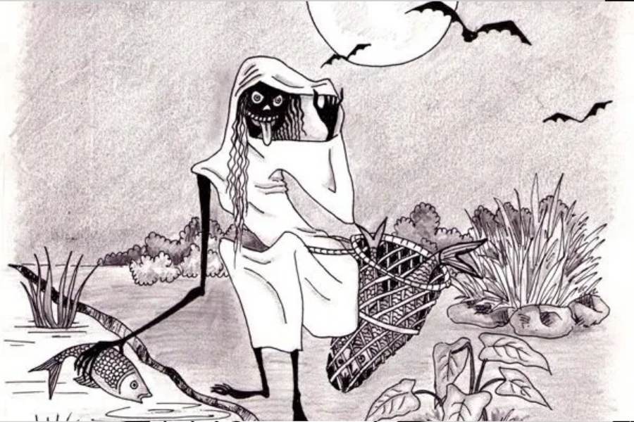 মেছো ভূত - মাছে-ভাতে বাঙালির শান্তি নেই মোটে! মাছপ্রেমী বাঙালির হেঁশেলে হানা দিয়েছে মাছপ্রিয় মেছো ভূত! এই ভূতের প্রিয় খাবার মাছ, তাই এ হেন নাম। রাতে যদি কেউ মাছ নিয়ে যায় আর মেছো ভূতের খপ্পরে পড়ে, তা হলে তার আর রক্ষে নেই! বিশেষত গ্রামগঞ্জে এদের উৎপাতের গল্প দেদার।