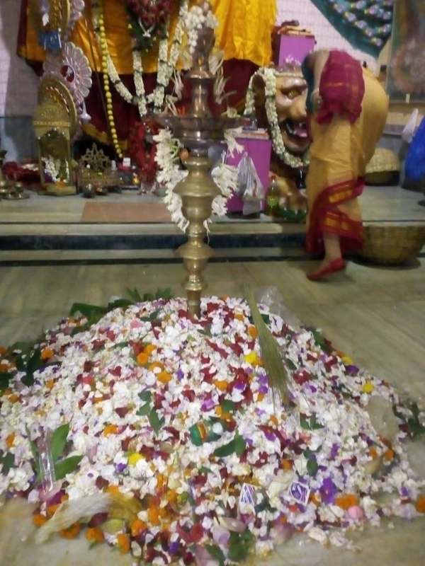 বছরে দু’দিন, অর্থাৎ বুদ্ধ পূর্ণিমা তথা প্রতিষ্ঠা দিবসে এবং কালীপুজোর দিন জাঁকজমক করে এই মন্দিরে পুজো হয়। তান্ত্রিক আশুতোষ মুখোপাধ্যায়ের পরিবারই বংশানুক্রমে মন্দিরের সেবায়েতের কাজ করে।