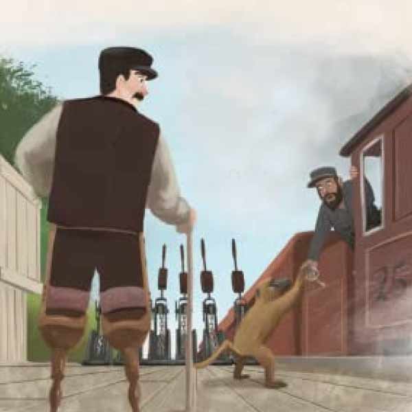 জেমসের সর্ব ক্ষণের সঙ্গী ছিল এই বেবুন। স্টেশনে যখন জেমস কাজ করতেন, জ্যাক তা ভাল করে লক্ষ করত।