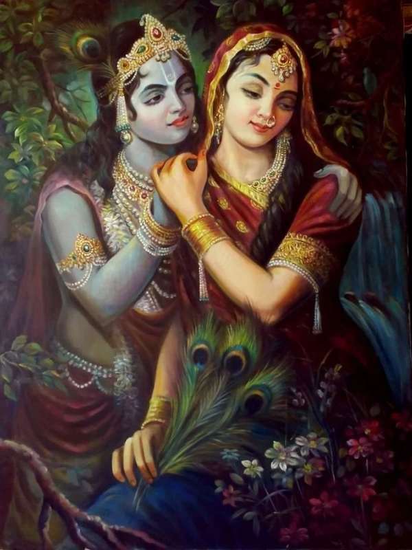 শাস্ত্রে আছে, এক বার শ্রীকৃষ্ণ ও রাধা লীলা খেলায় মত্ত ছিলেন। সেই খবর পৌঁছে যায় রাধার স্বামী আয়ান ঘোষের কাছে। তিনি তৎক্ষণাৎ সেই স্থানে এসে উপস্থিত হন। 