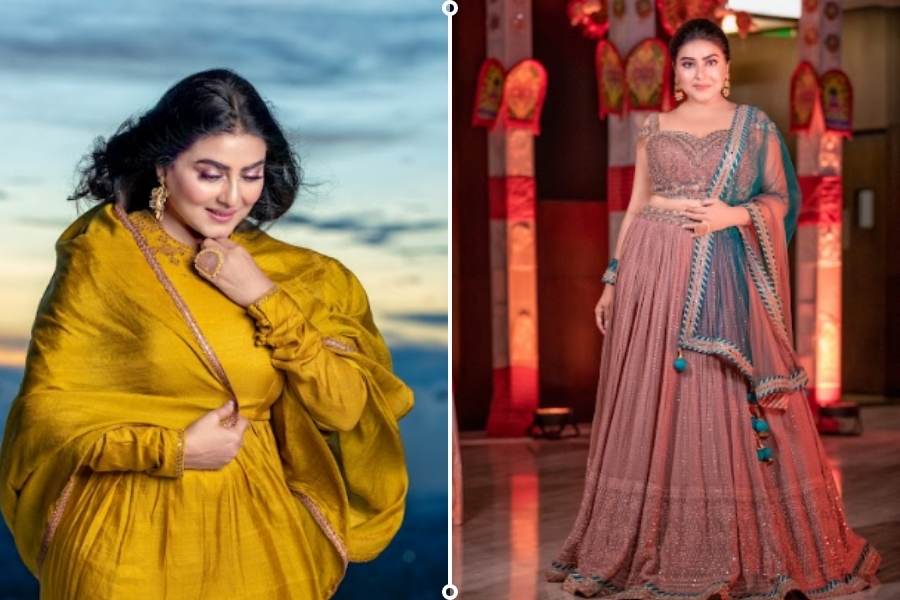 দুর্গা পুজো মানেই শাড়ি। দীপাবলি একটু আলাদা। শাড়ি ছাড়া অন্য ধরনের পোশাকেও ধরে রাখা যায় সাবেকিয়ানা? যদি পোশাকের সঙ্গে মিশে থাকে স্নিগ্ধ সৌন্দর্য আর আভিজাত্য? দীপাবলির আগে সেই রসায়নেই রঙিন গার্গী।