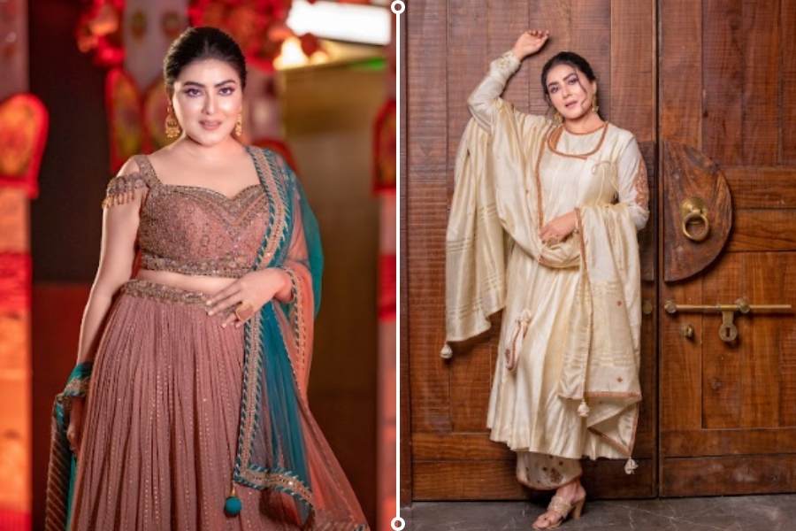 এই উৎসবের পোশাক হতে পারে জারদৌসি কাজ করা সালোয়ার কামিজ বা লেহঙ্গা। শরীর জুড়ে থাকবে ও়ড়নার আদর। 