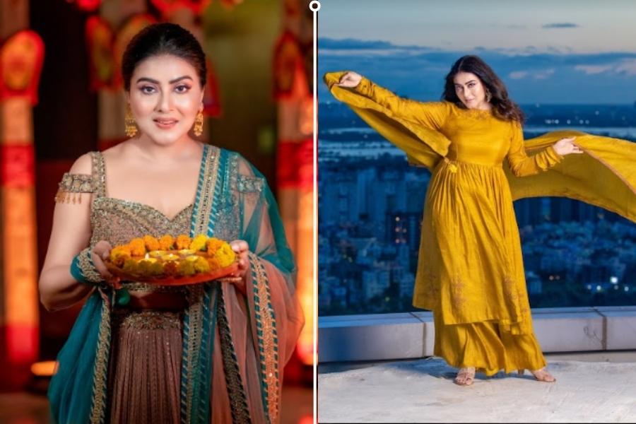 ‘হামি-২’-এর মিতালী, ‘মহানন্দা’-র মহানন্দা বা ‘শেষ পাতা’-র মেধার চোখে কি তাহলে দীপাবলির আলাদা রং? অভিনেত্রীর দৃপ্ত উত্তর— ‘হামি-২’-এর মিতালীর কাছে দীপাবলি ঝলমলে আলোর উৎসব। স্বামী, সংসার, সন্তানকে নিয়ে সুখের গৃহকোণ। 