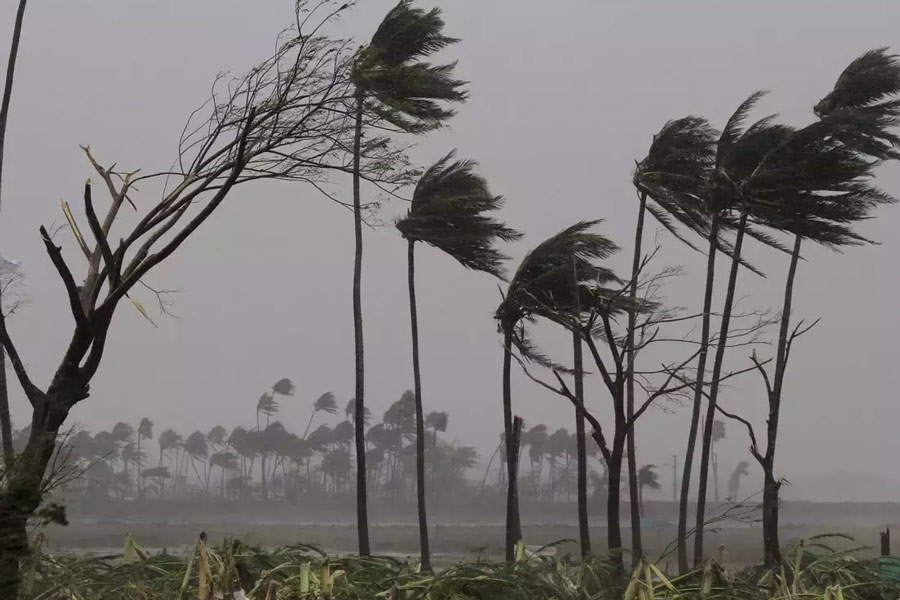 মঙ্গলবার কলকাতা, হাওড়া, হুগলি, পশ্চিম মেদিনীপুরে ঘণ্টায় ৪০ থেকে ৫০ কিমি বেগে ঝোড়ো হাওয়া বইবে। হাওয়ার সর্বোচ্চ বেগ হতে পারে ঘণ্টায় ৬০ কিমি। 
