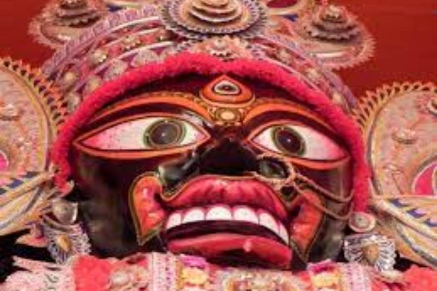 একদিন, দু’দিন বা পাঁচ দিন নয়। এখানে মায়ের পুজো চলে ১৩ দিন ধরে। এটাই তার বিশেষ রীতি। বিসর্জন হয় ১৪তম দিনে। 