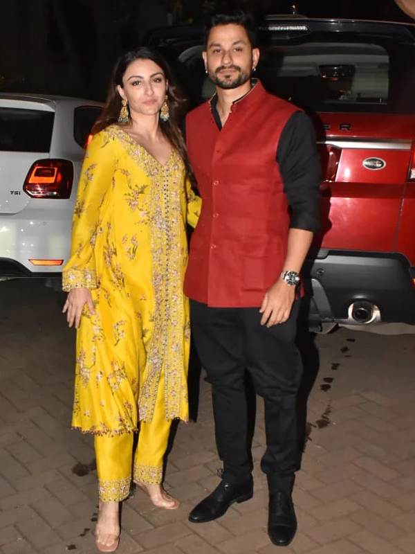 দিওয়ালির সাজে সোহা এবং কুণাল।