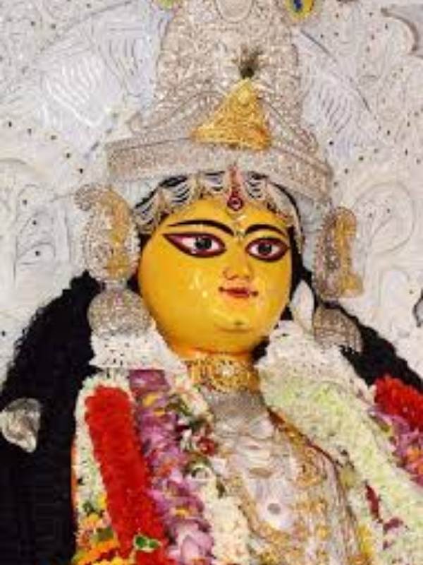 দেবীর বিসর্জনকে ঘিরেও রয়েছে এক অলৌকিক ঘটনা, যা লোকমুখে প্রচলিত। প্রতি বছর, বিসর্জনের সময় নিয়ম করে একটি সাপ আসে এই ঘাটে। প্রতিমা বিসর্জনের পরে নিমজ্জিত প্রতিমার চারপাশে ঘুরে সেটি আবার চলে যায়।