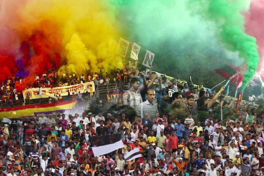 East Bengal and Mohun Bagan supporters 
